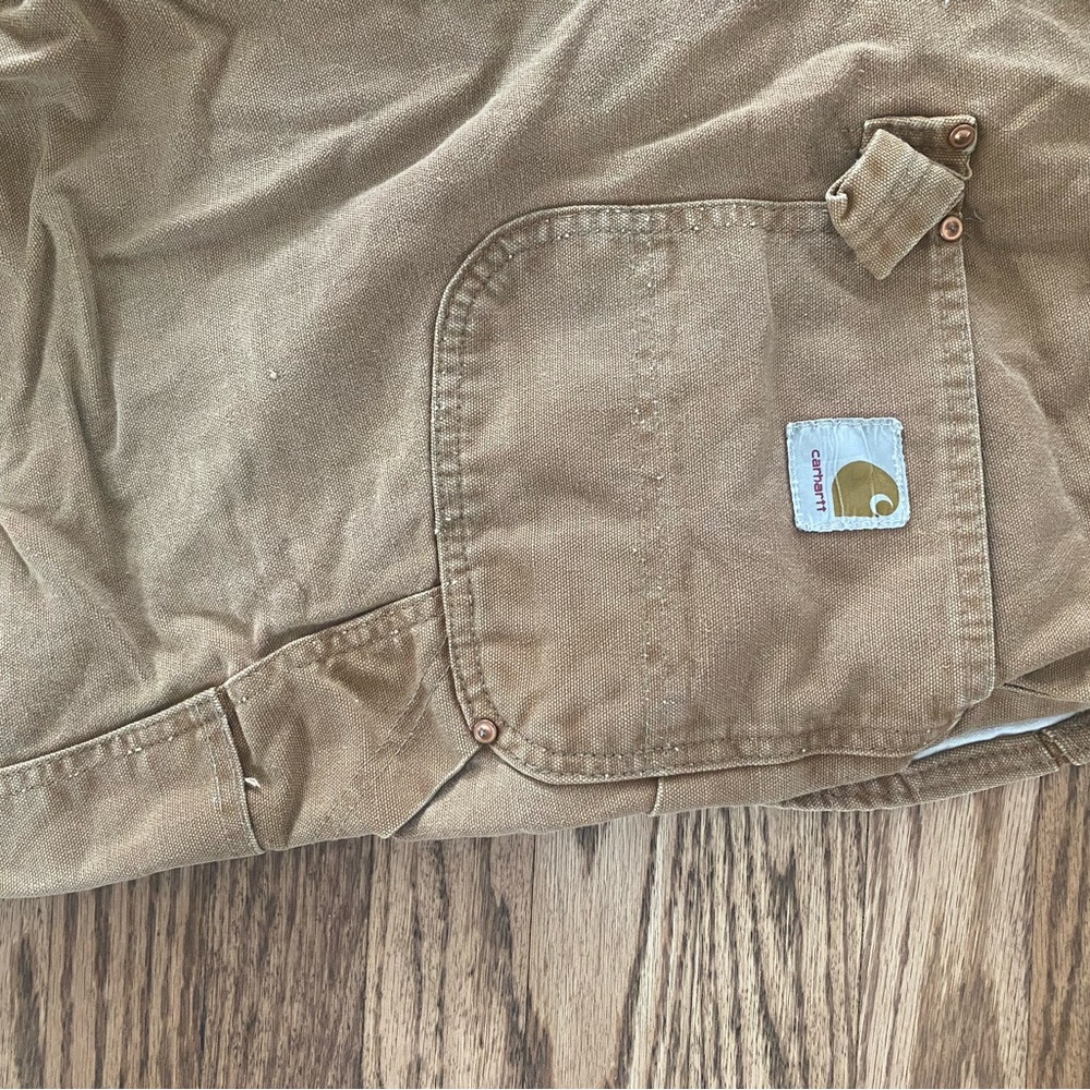 Carhartt Tan Utility Overalls